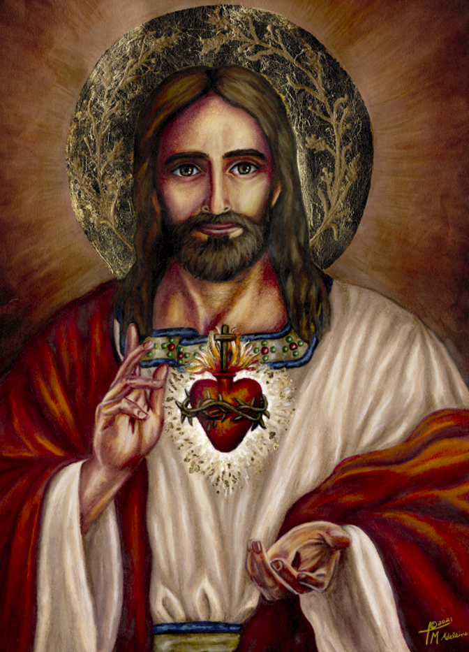 Enthronement picture of the most Sacred Heart of Jesus.